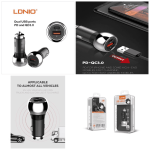 Ldnio C1 38W Car Charger Quick Charge 3.0 & PD Fast - Image 4