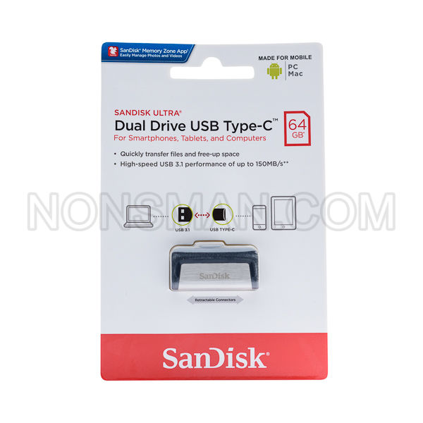 Sandisk Ultra Dual Drive Usb Type C 3.1 64gb