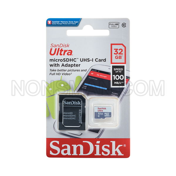Sandisk Ultra Micro Sd Card 32gb 100mb/s Class 10