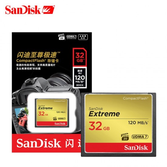 Sandisk Extreme Compact Flash Sdhc 32Gb