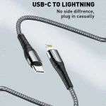 LDNIO Type-C Cable LC111 to Lightning - Image 4